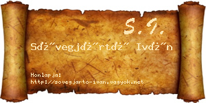 Sövegjártó Iván névjegykártya
